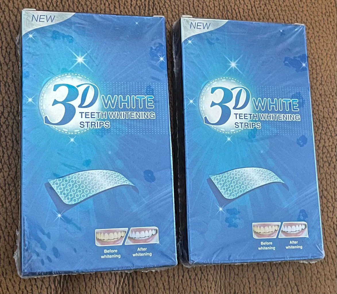 Two Boxes of 3D White Teeth Whitening Strips