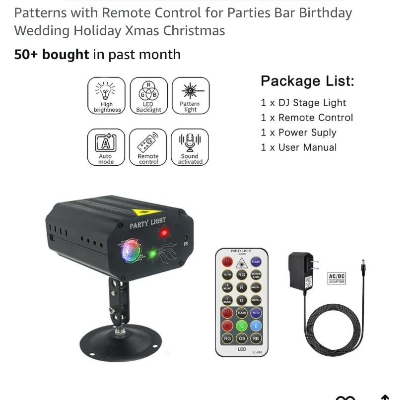 Mini Party Light with Remote - photo 5