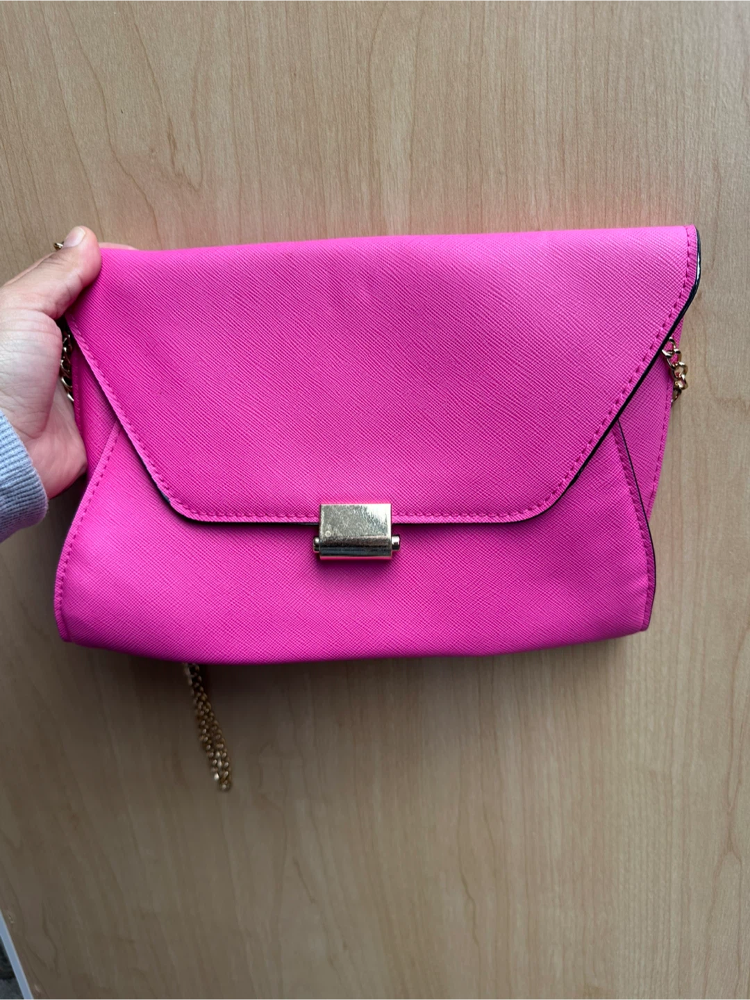 Bright Pink Envelope Crossbody Bag - photo 2