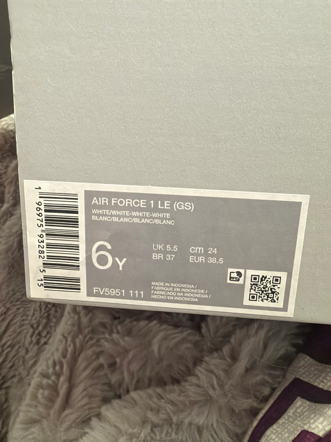 Nike Air Force 1 LE (GS) White - photo 2