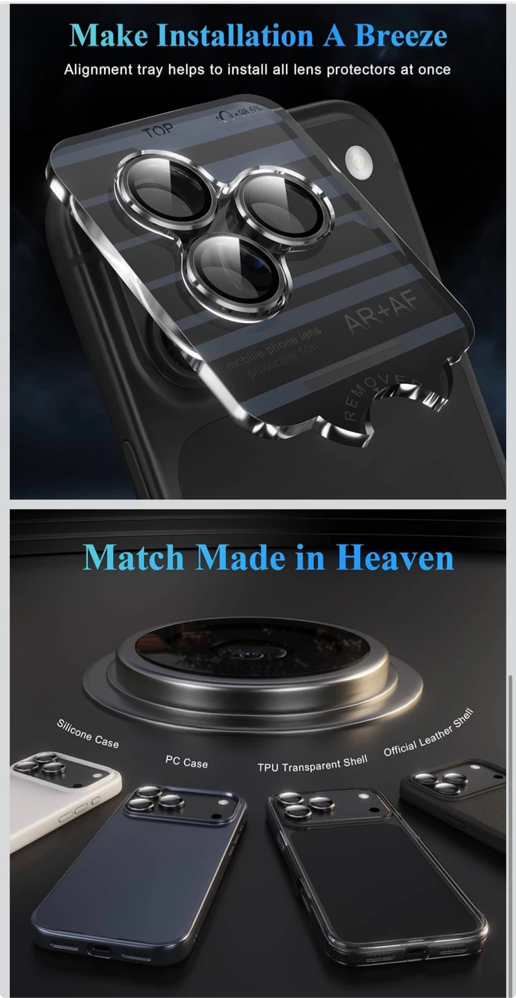 iPhone 18 pro/ 18 Pro Max Lens Protector - photo 3