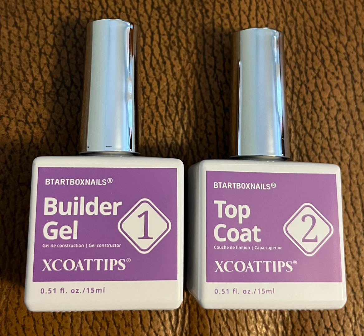 BTARTBOXNAILS XCOATTIPS Builder Gel and Top Coat Set