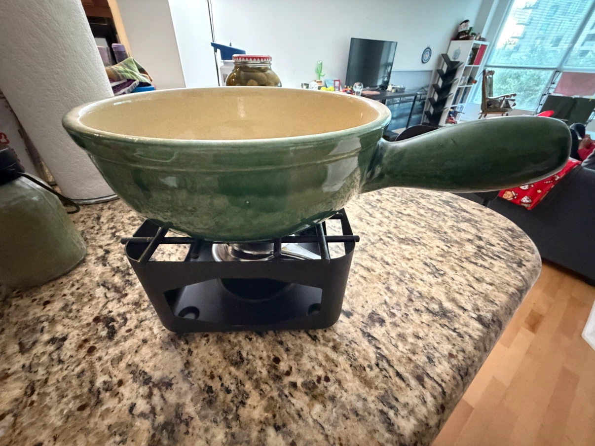 Ceramic Cheese Fondue Pot Set