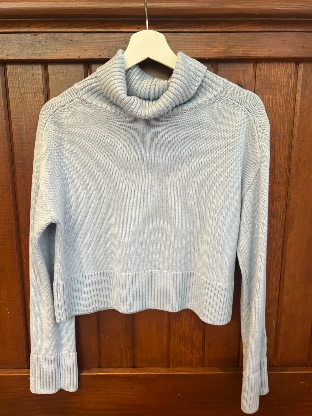 Babaton Baby Blue Turtleneck Sweater