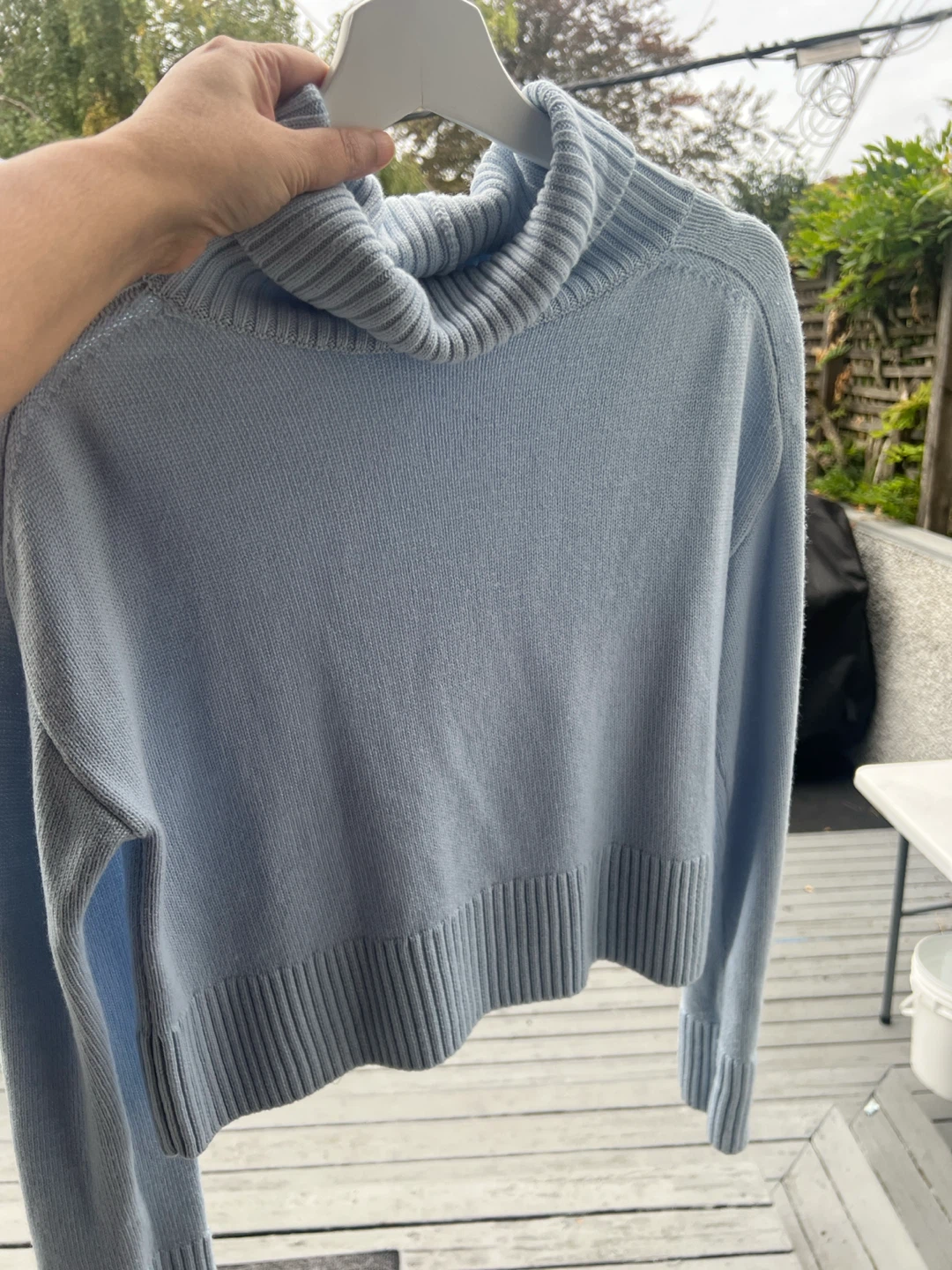 Babaton Baby Blue Turtleneck Sweater - photo 3