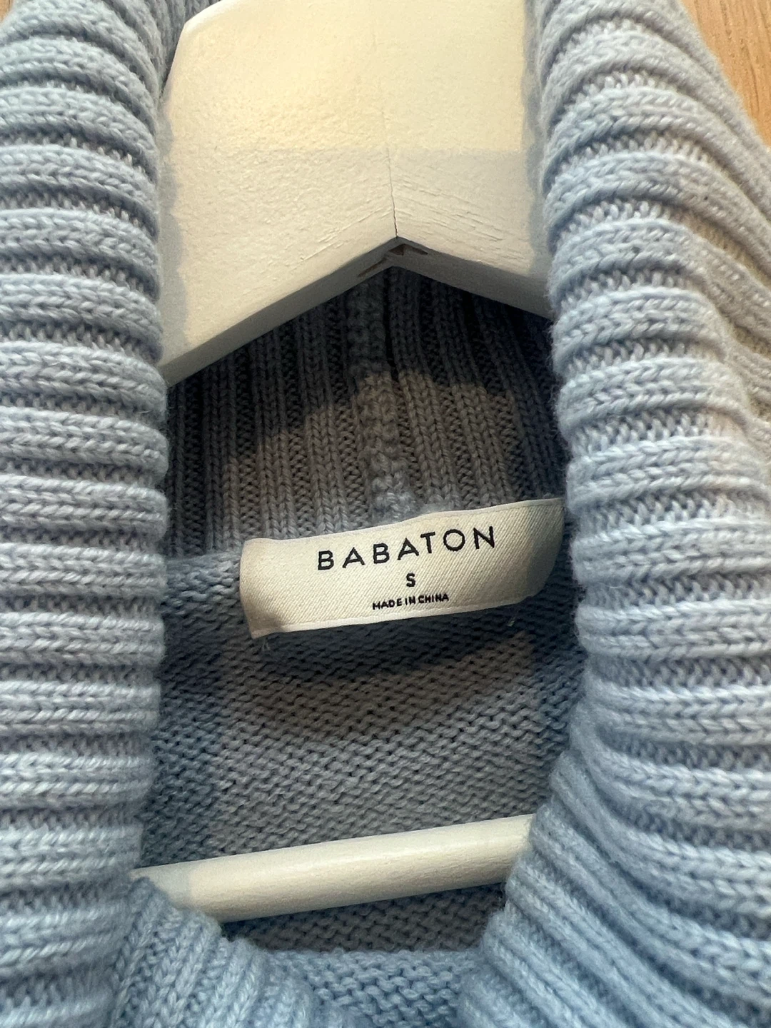 Babaton Baby Blue Turtleneck Sweater - photo 4