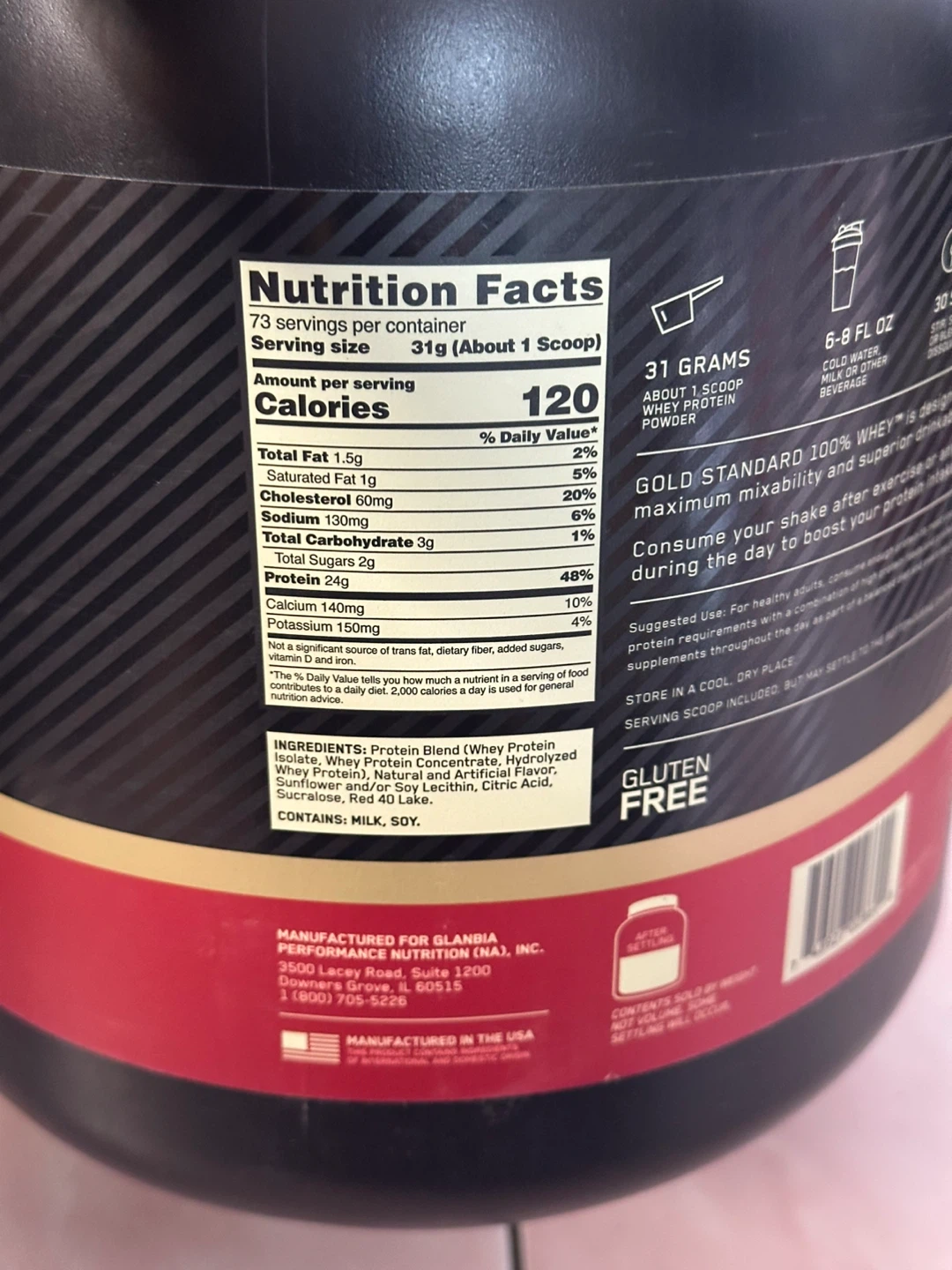 Optimum Nutrition Gold Standard Whey Protein 5 lb - photo 4