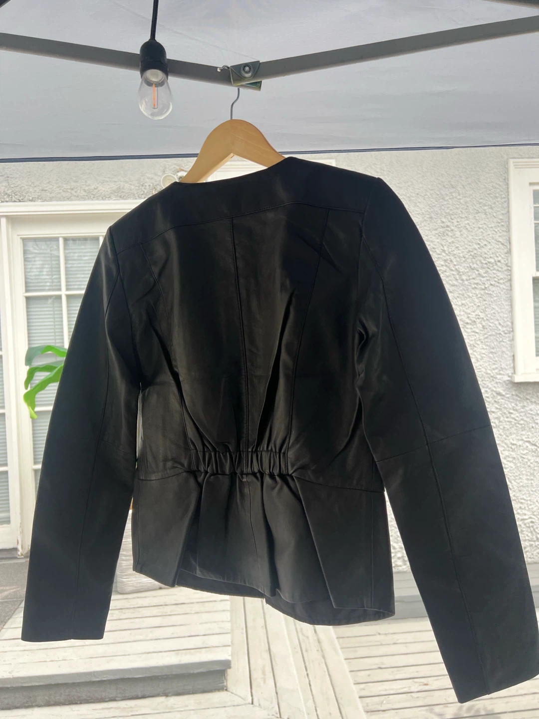 100 % genuine Black Leather Jacket,very stylish - photo 2