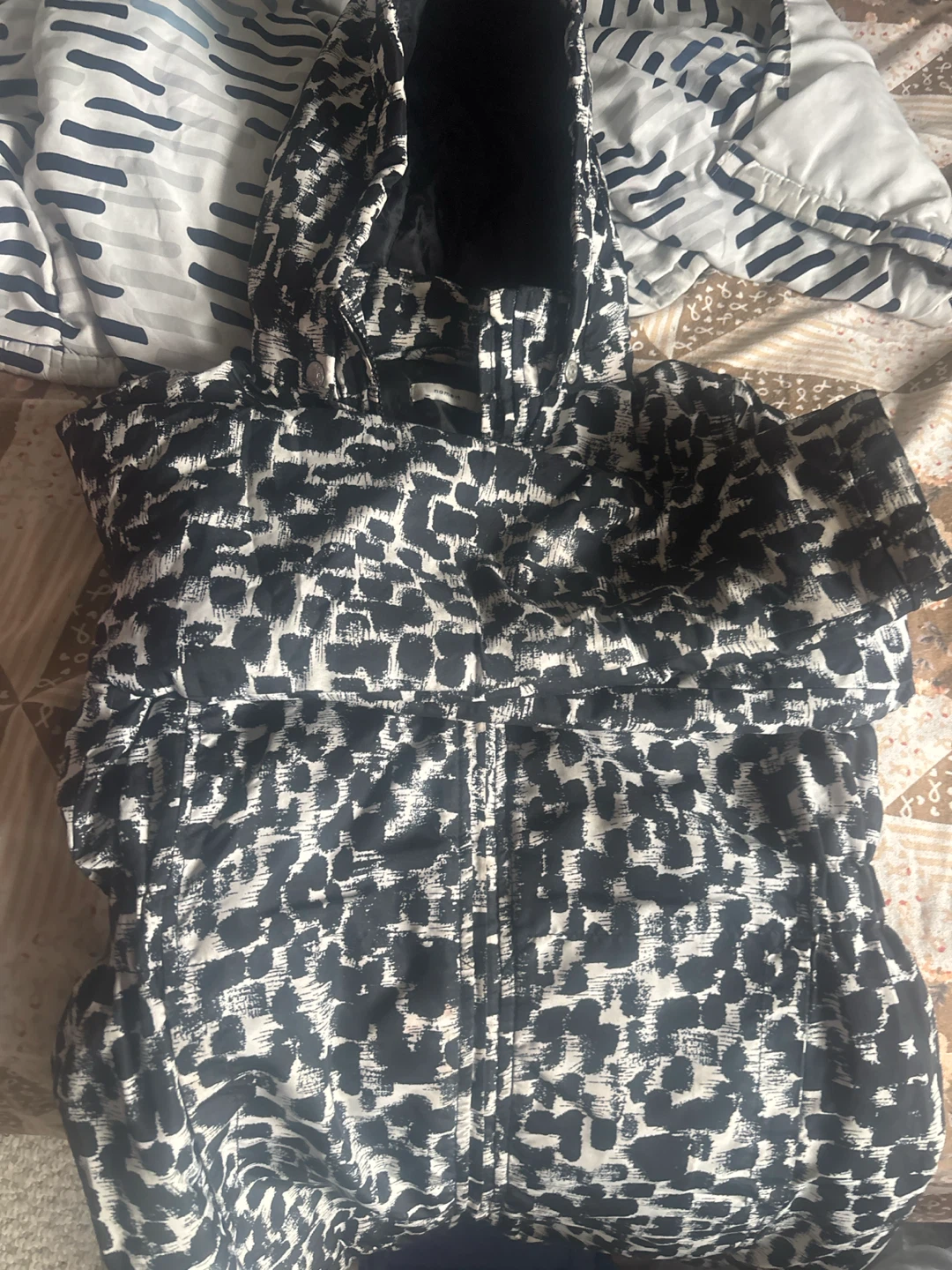 Name It Black and White Patterned Jacket