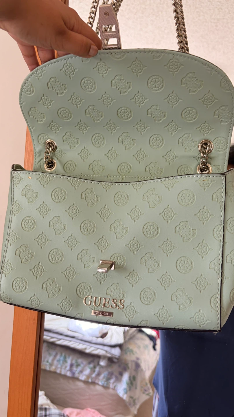 Light Green GUESS Shoulder Bag - photo 4