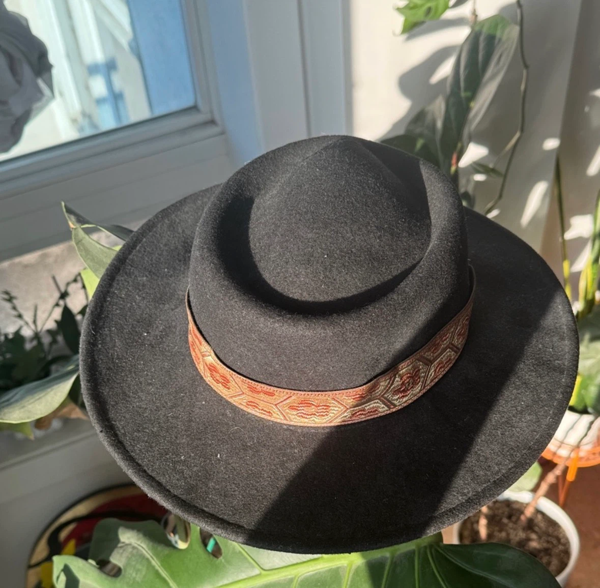 Black Wool Fedora Hat - photo 2