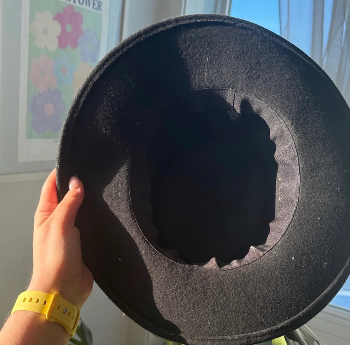 Black Wool Fedora Hat - photo 3