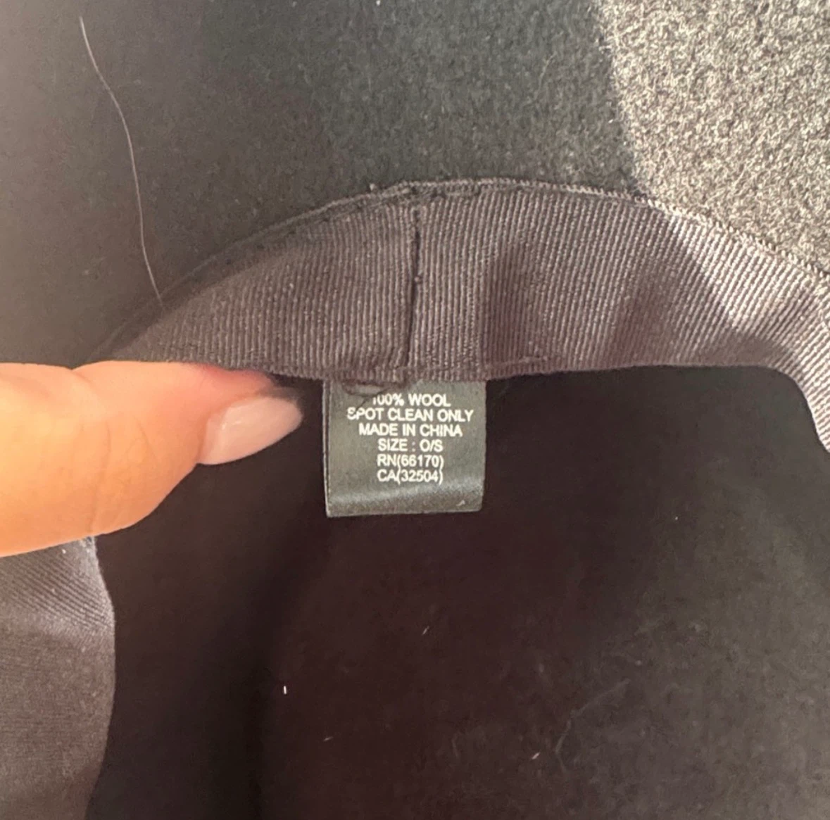 Black Wool Fedora Hat - photo 4