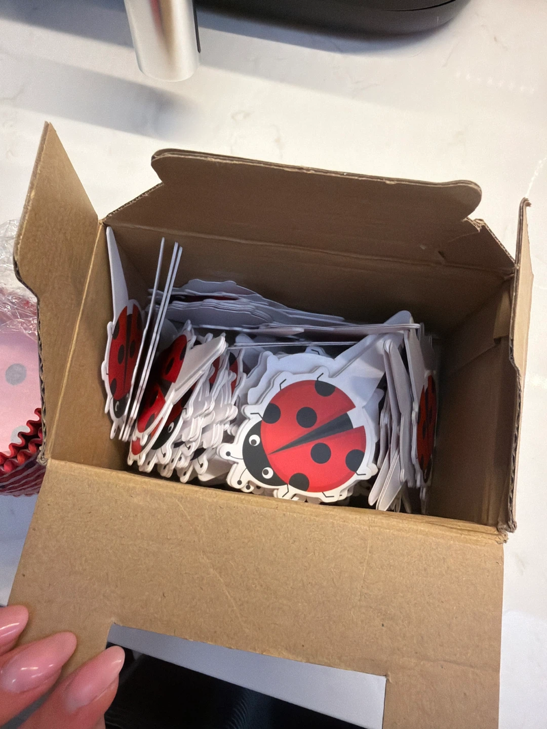 Ladybug Cupcake Liners and Toppers Party Supplies