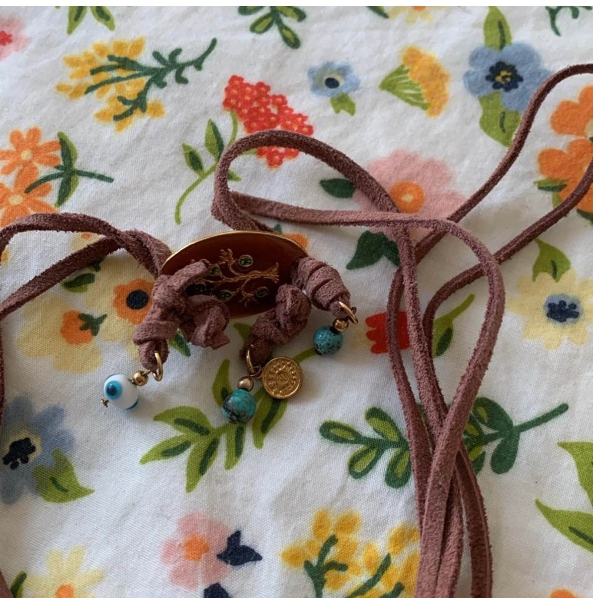 Lucky Brand Bolo-Style Suede Necklace
