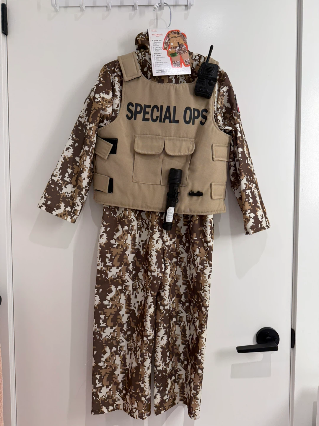 Authentic Kids Special Ops Costume 6-Piece Set