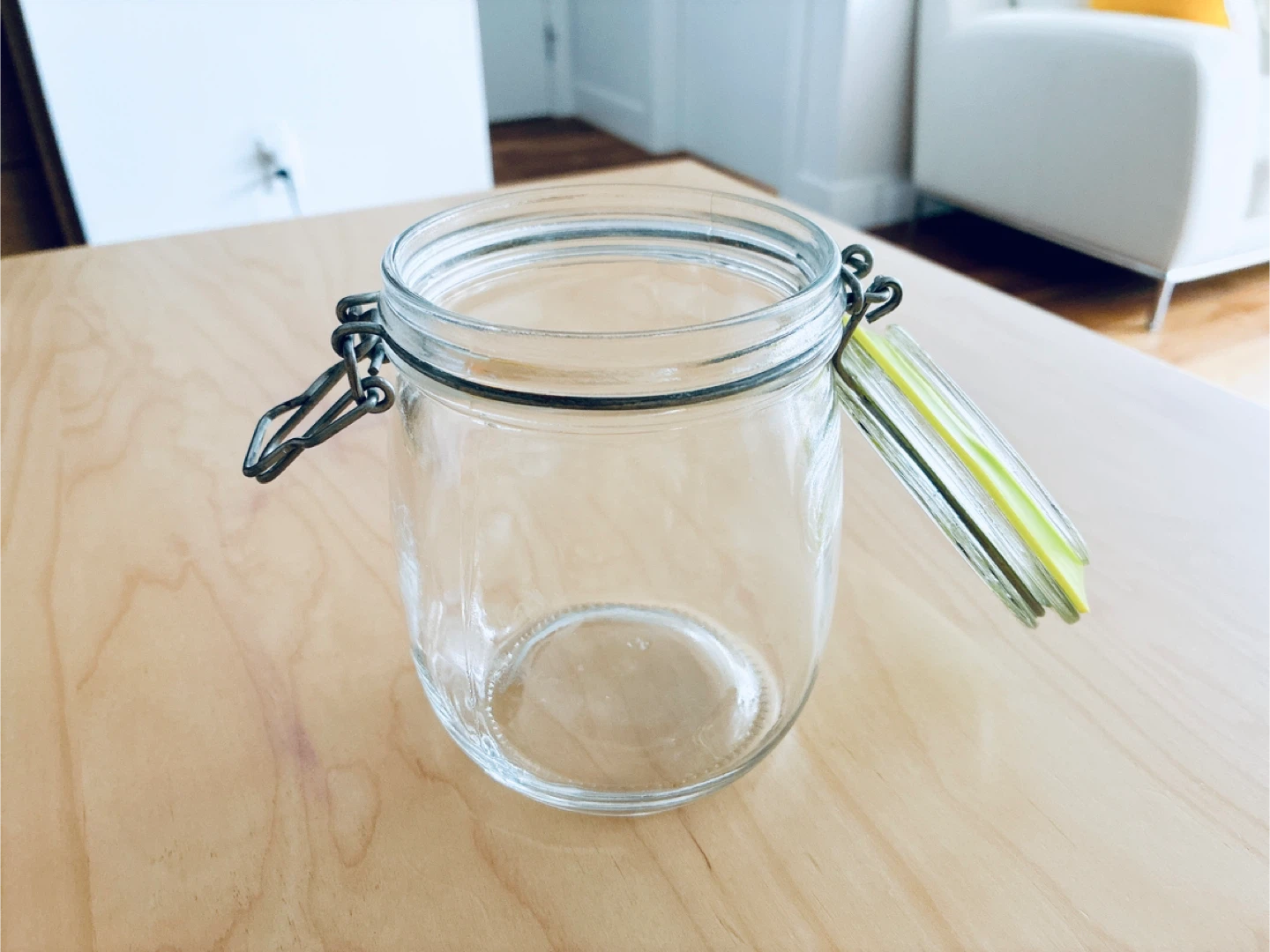 Glass Hermetic Storage Jar with Green Seal - photo 2