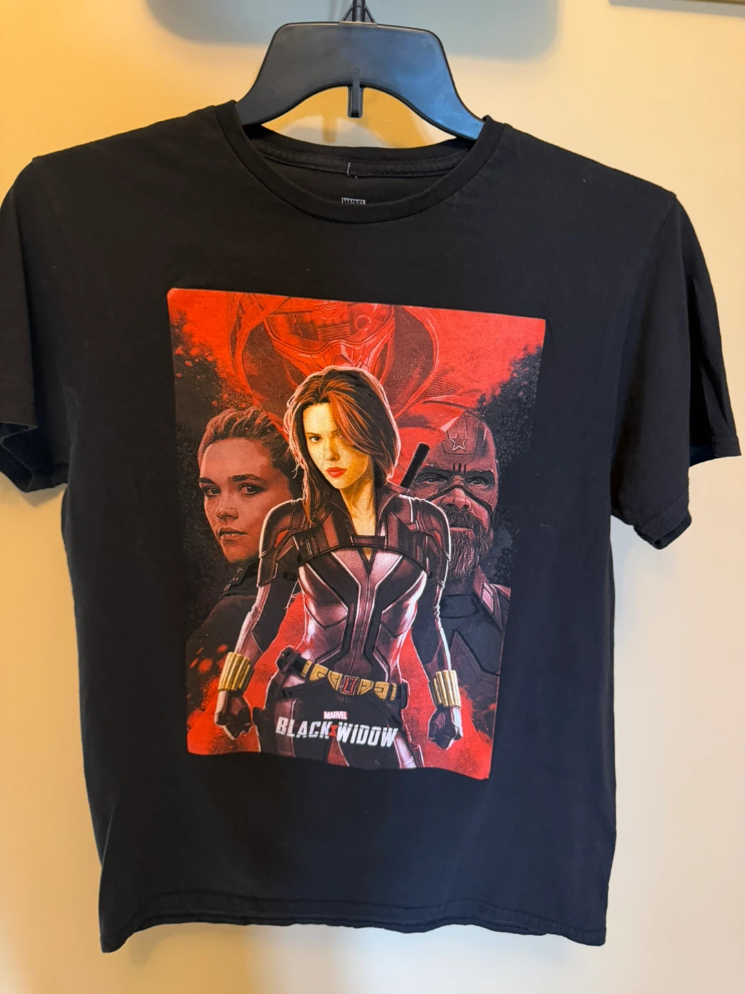 Marvel Black Widow T-Shirt – Black, Size M