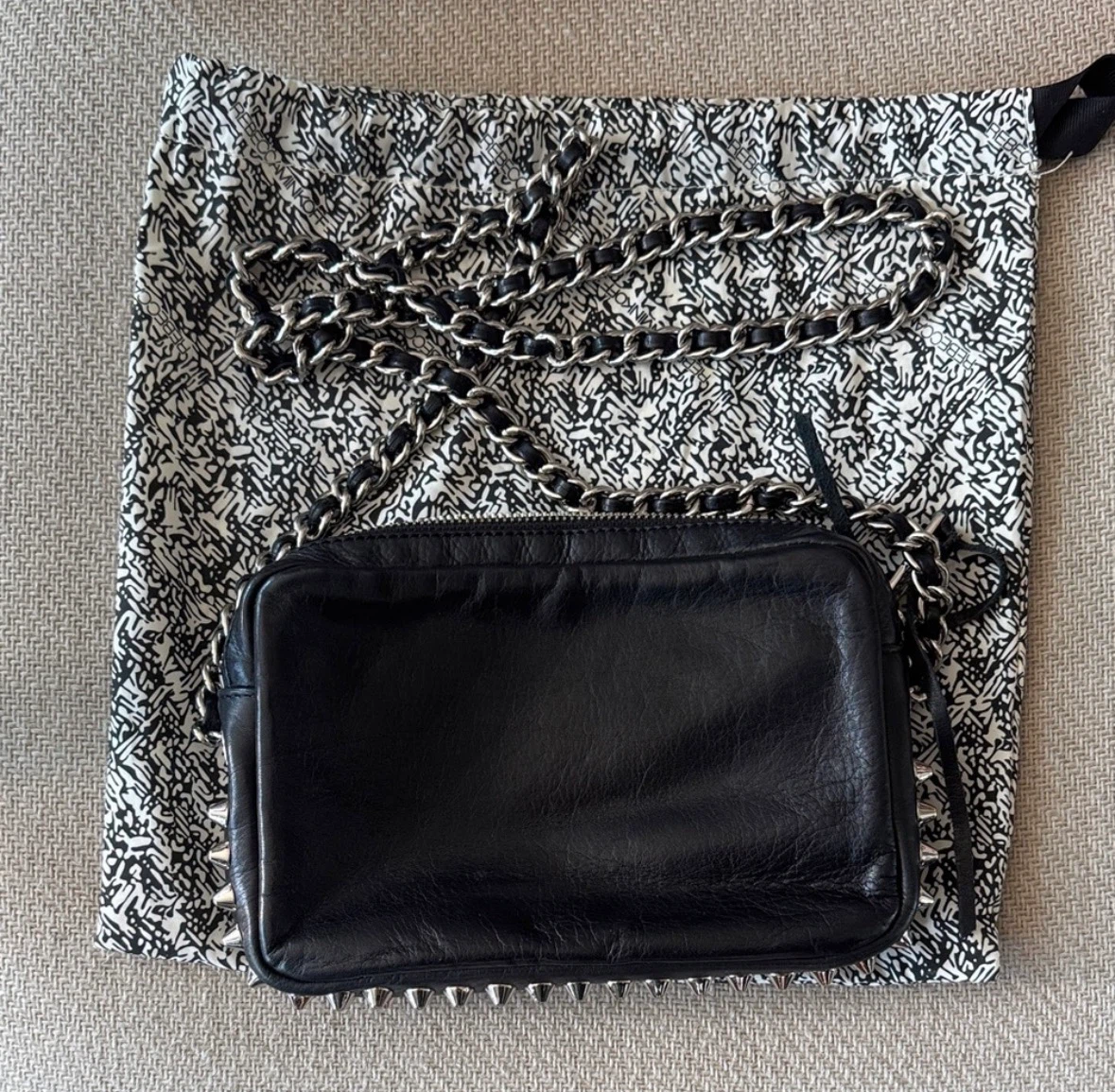 Rebecca Minkoff Black Studded Crossbody Bag