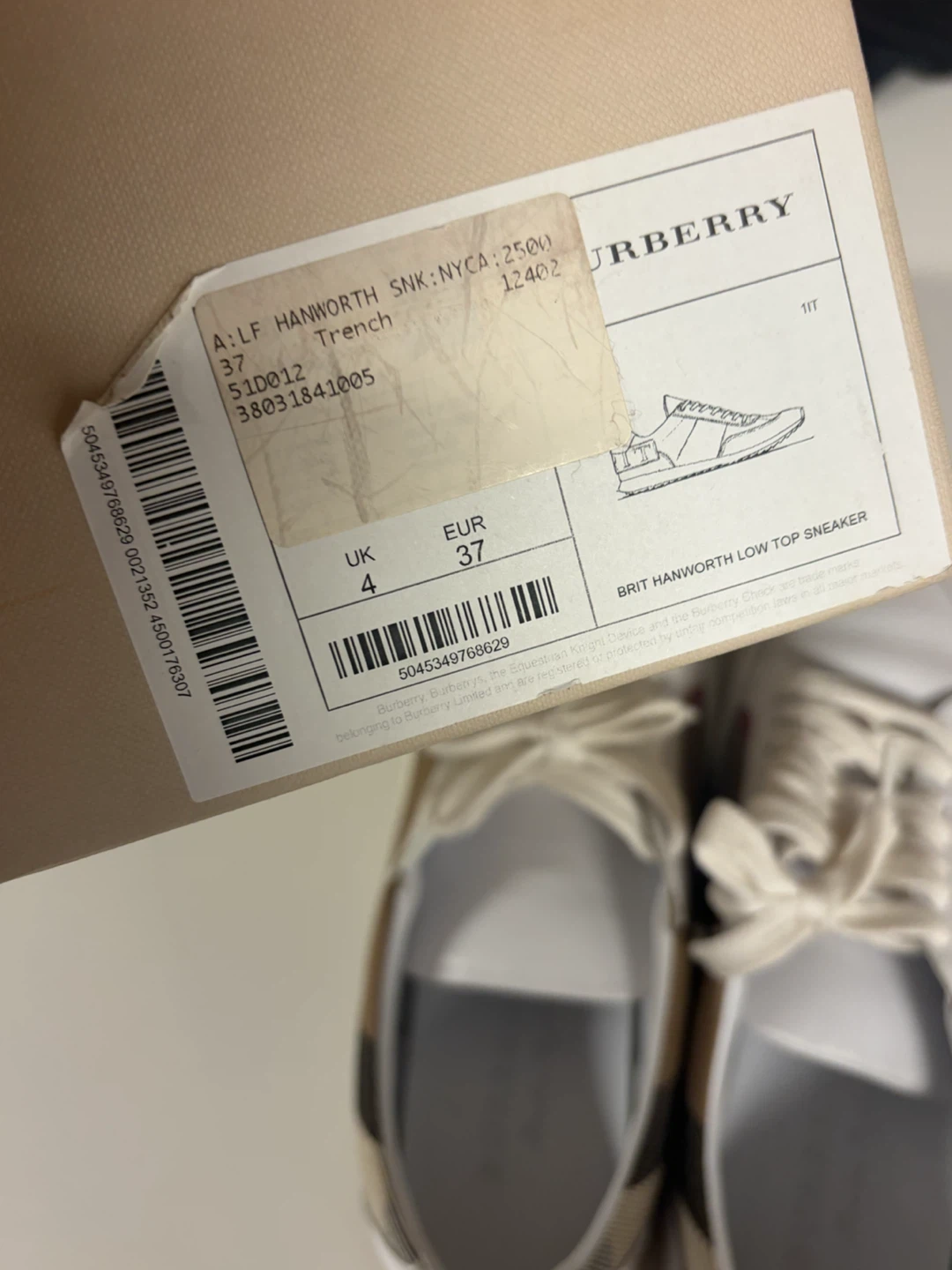 Burberry Brit Hanworth Low Top Sneakers - photo 3