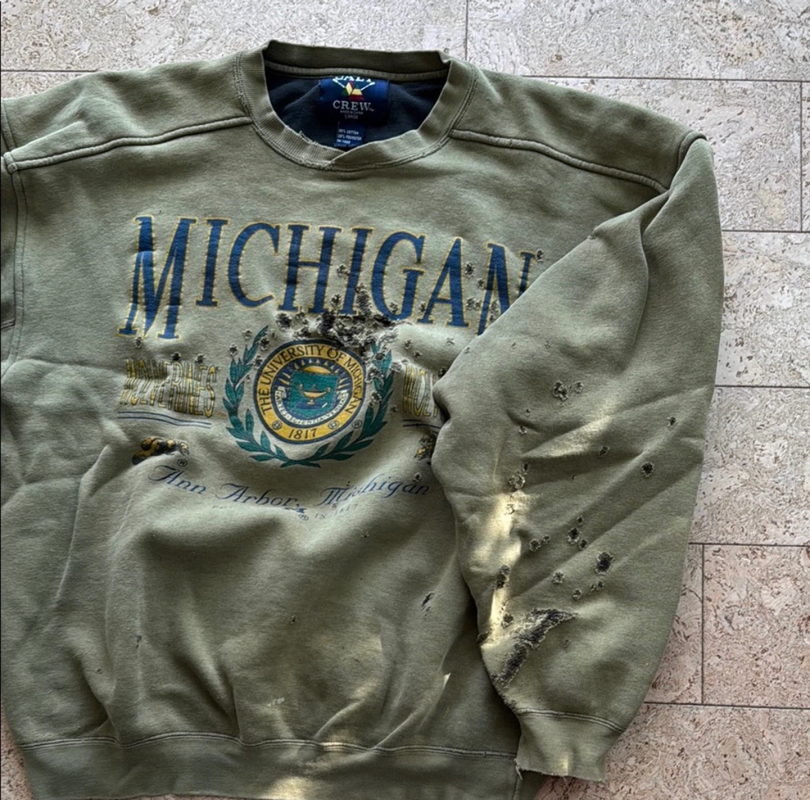 Vintage Galt Crew University of Michigan Sweatshirt Large - photo 3