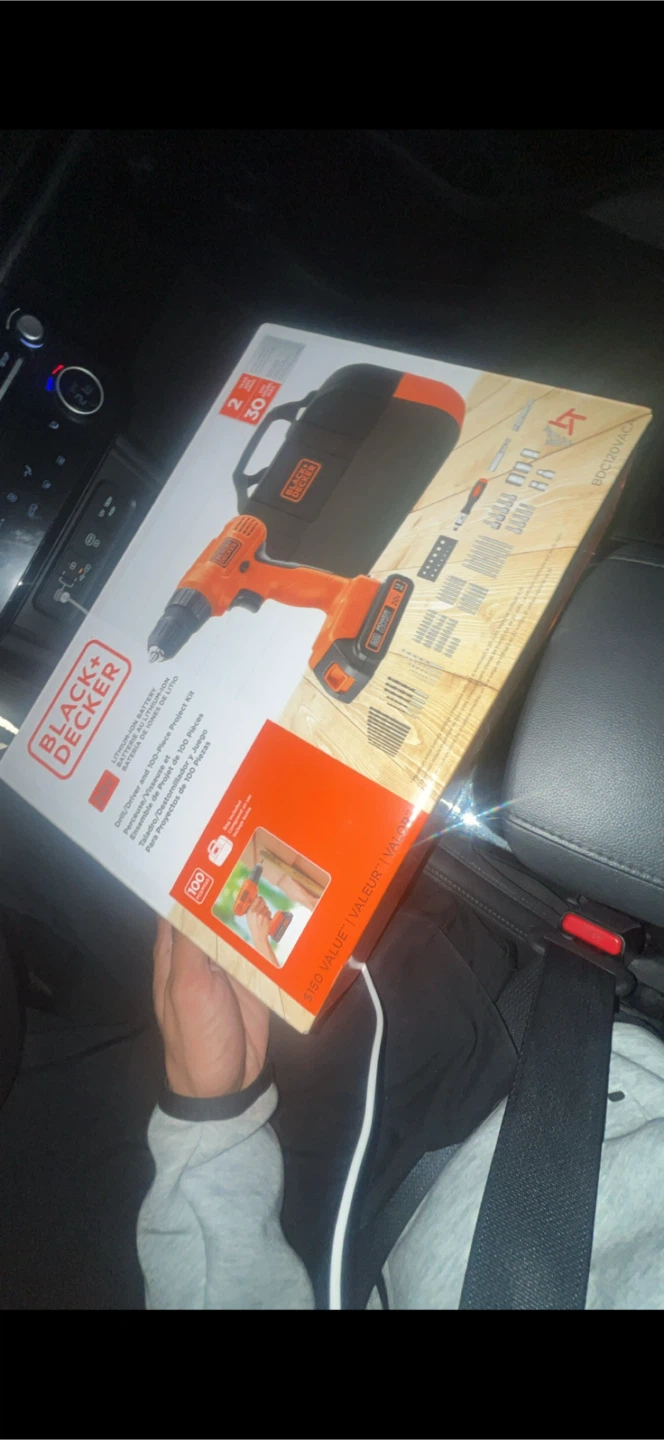 Black+Decker 20V Drill/Driver and 100-Piece Project Kit