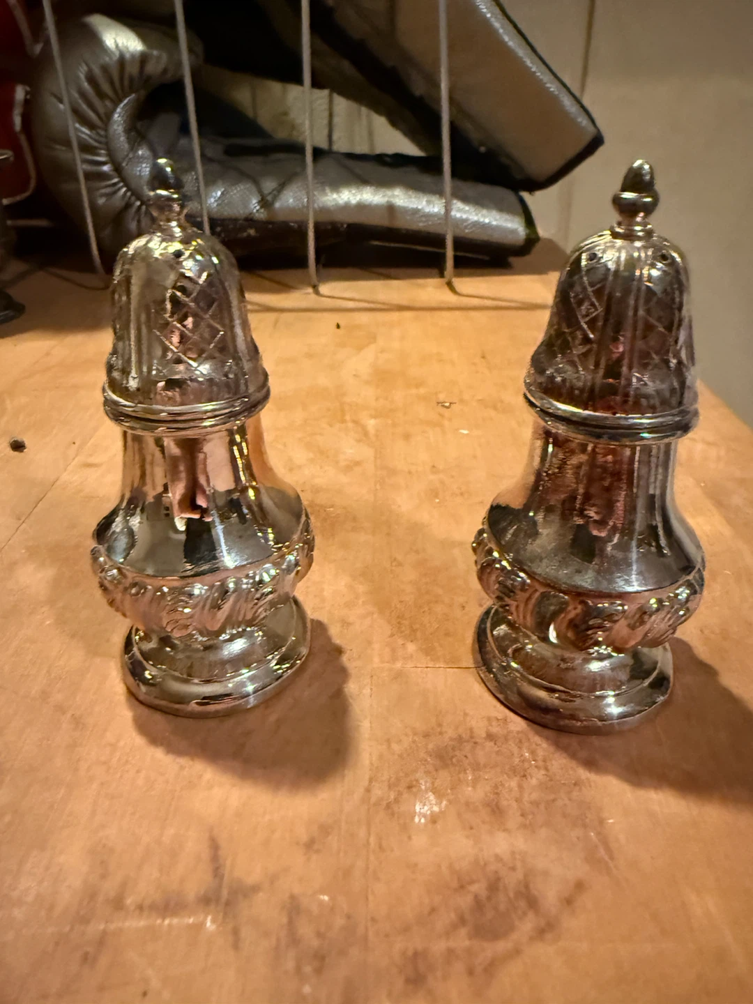 Vintage Silver Plated Salt and Pepper Shakers