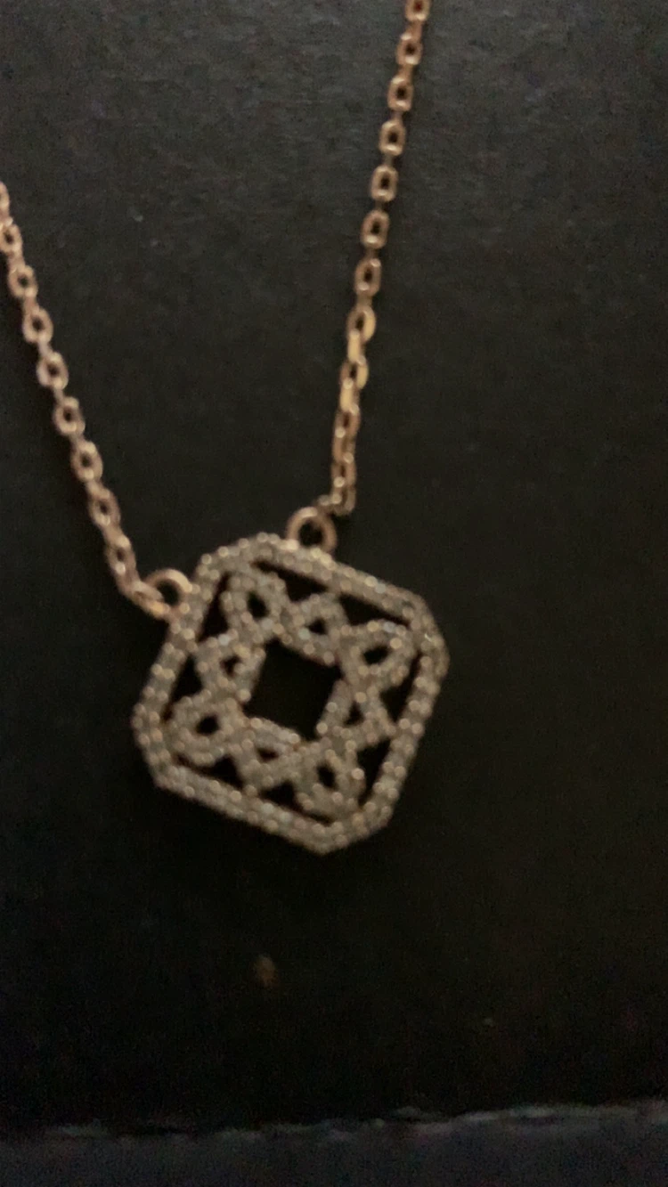Rose Gold Tone Pendant Necklace - photo 2