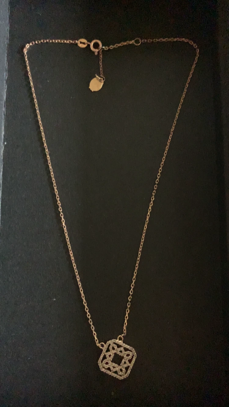 Rose Gold Tone Pendant Necklace - photo 3