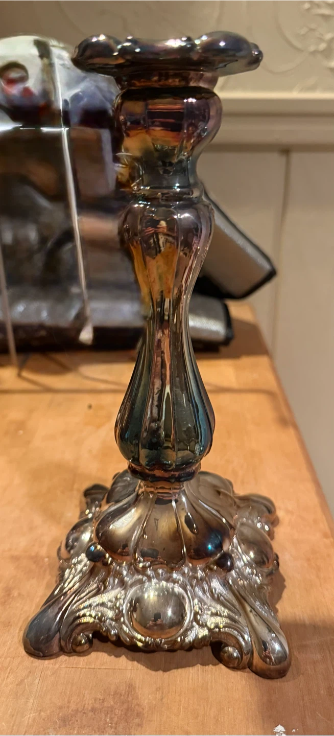 W.A. Rogers Silver Plate Candlestick - photo 2