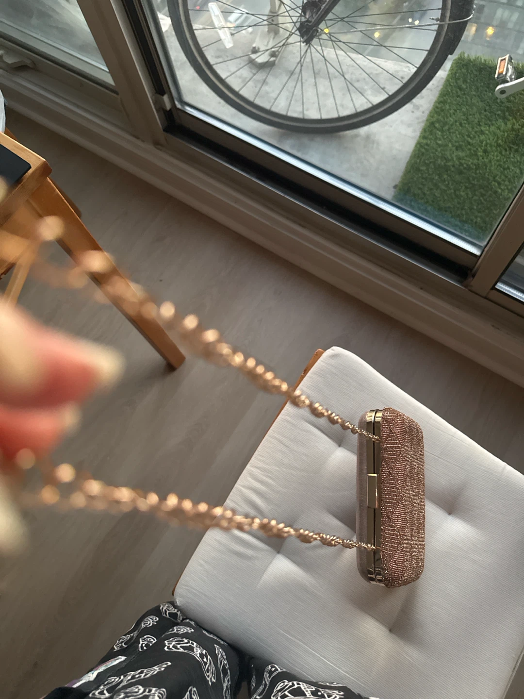 Beaded Rose Gold Clutch Bag - photo 3