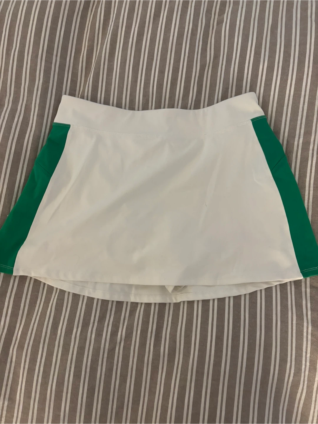 Athletic Skort White and Green