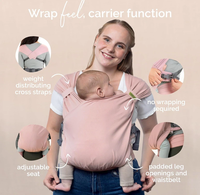 Boba Bliss Baby Carrier - Pink - photo 5