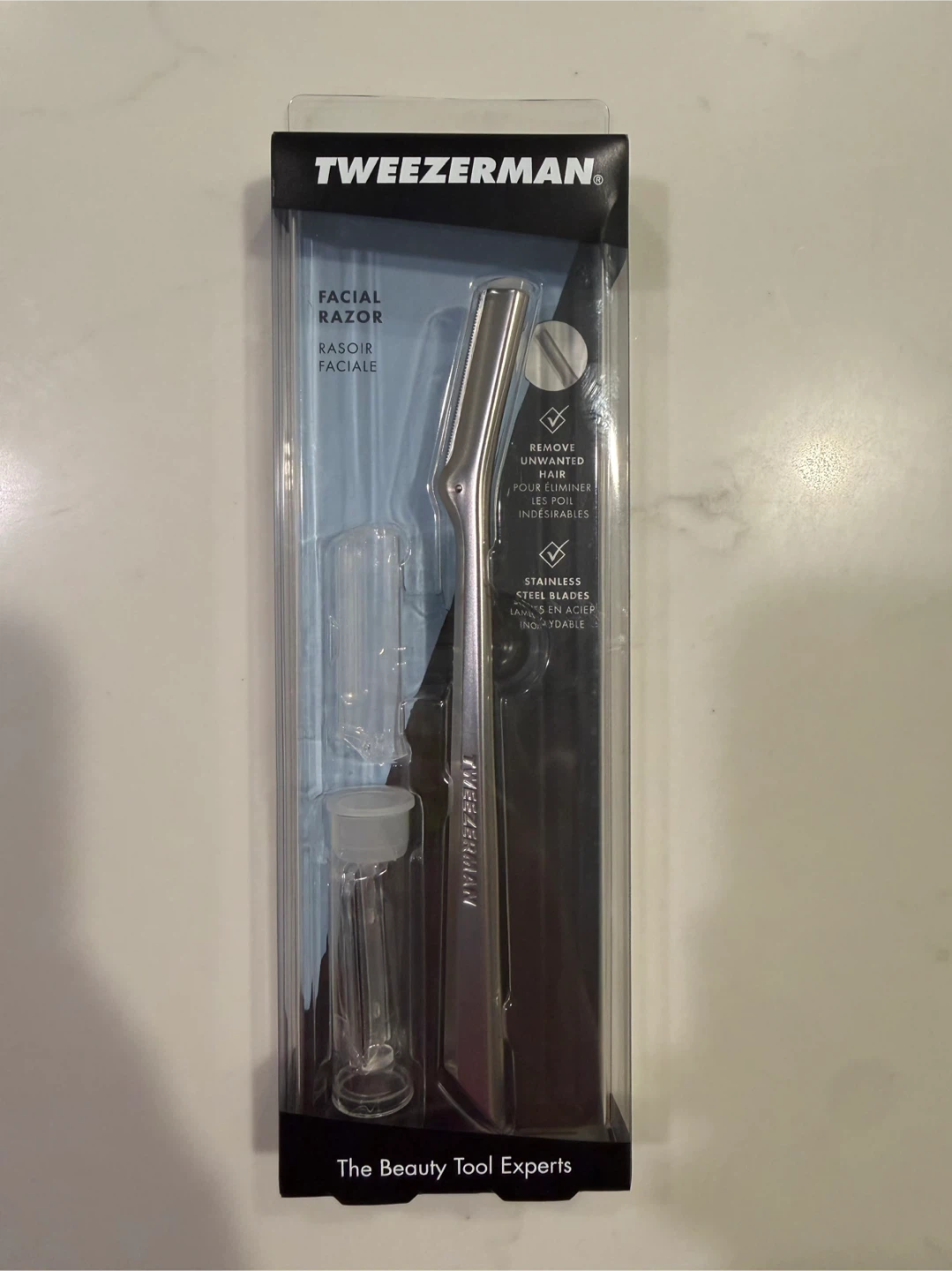 Tweezerman stainless steel Facial Razor