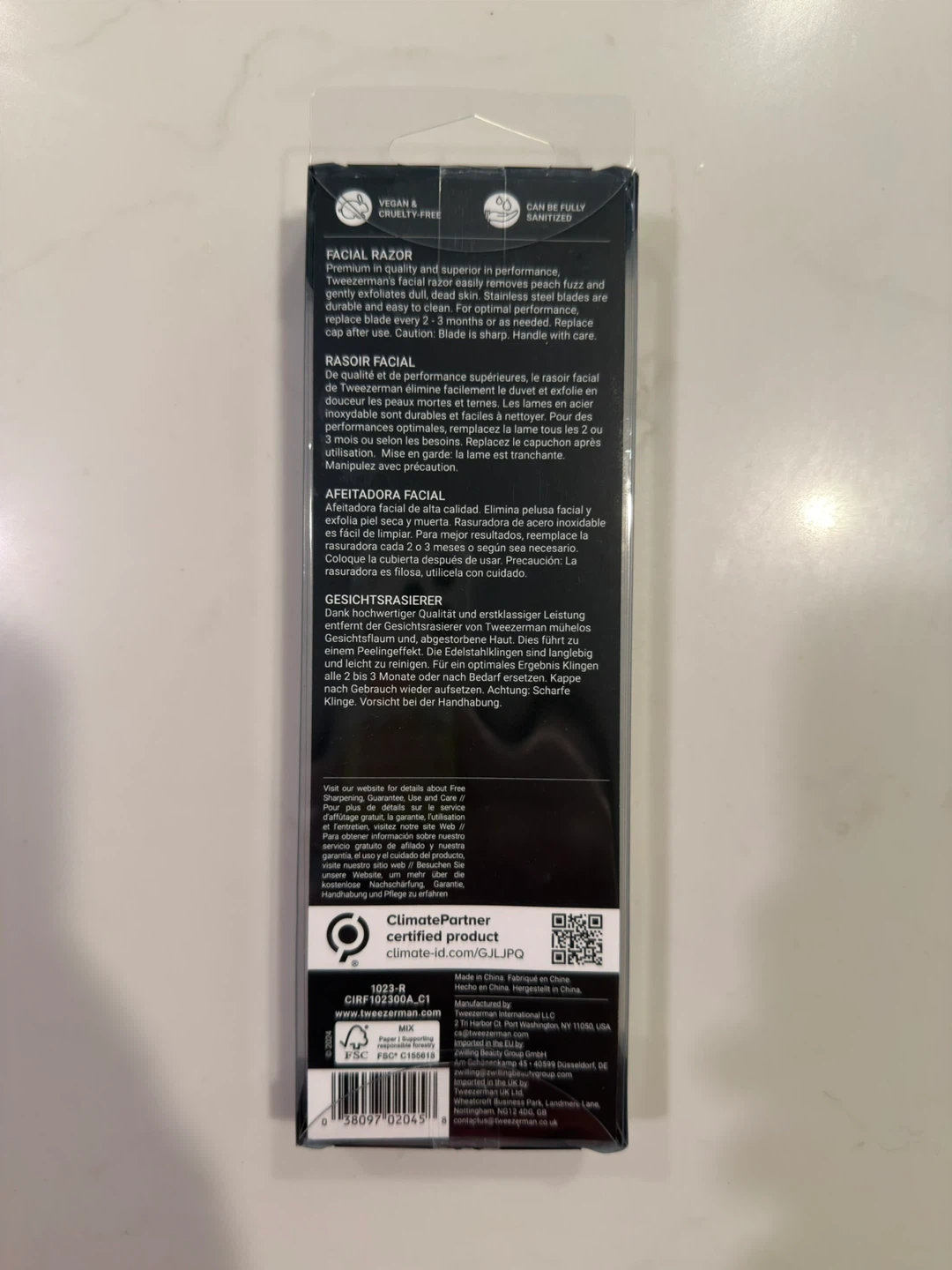 Tweezerman stainless steel Facial Razor - photo 2