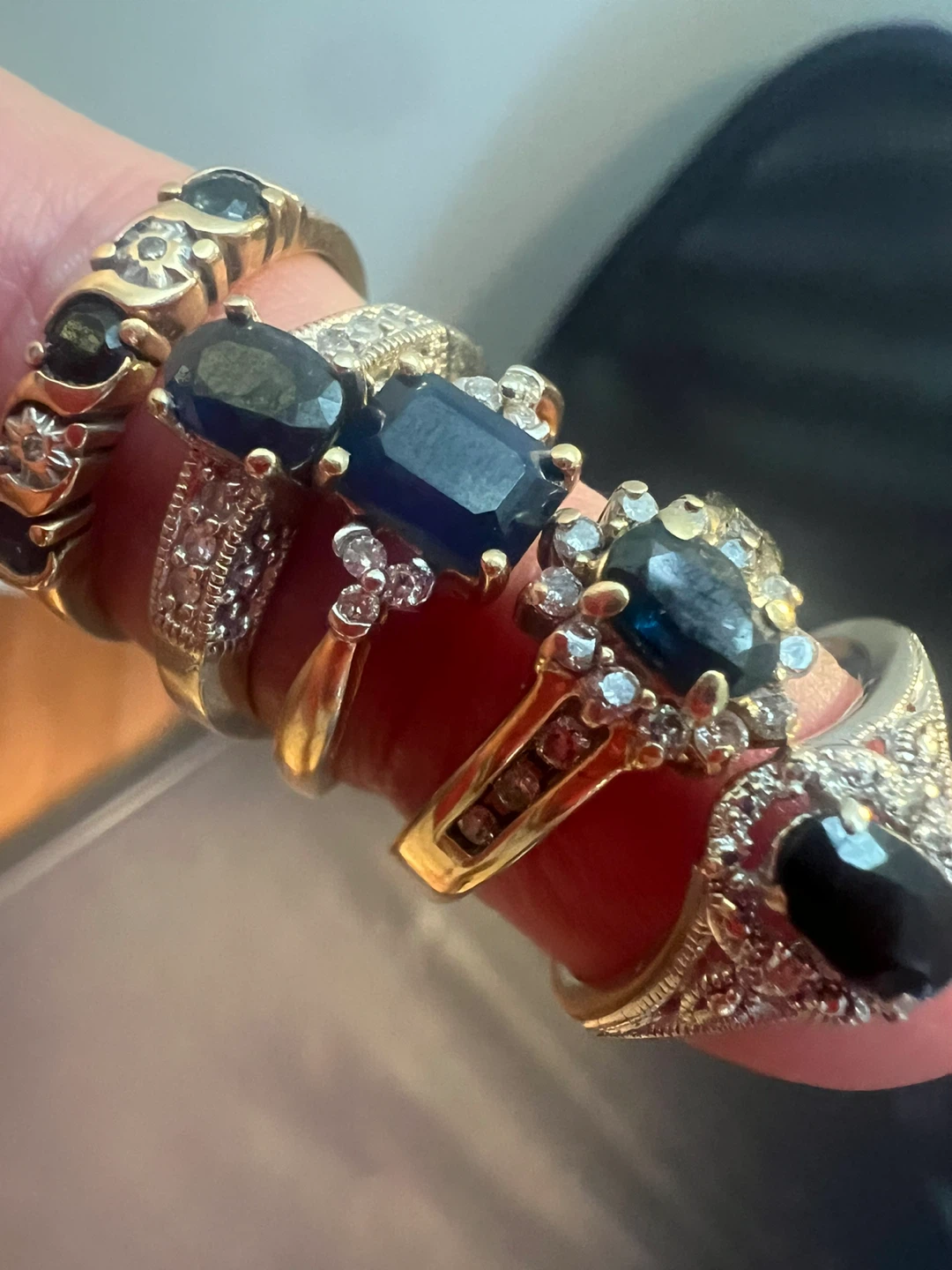 Selection of Sapphire and Diamond Rings