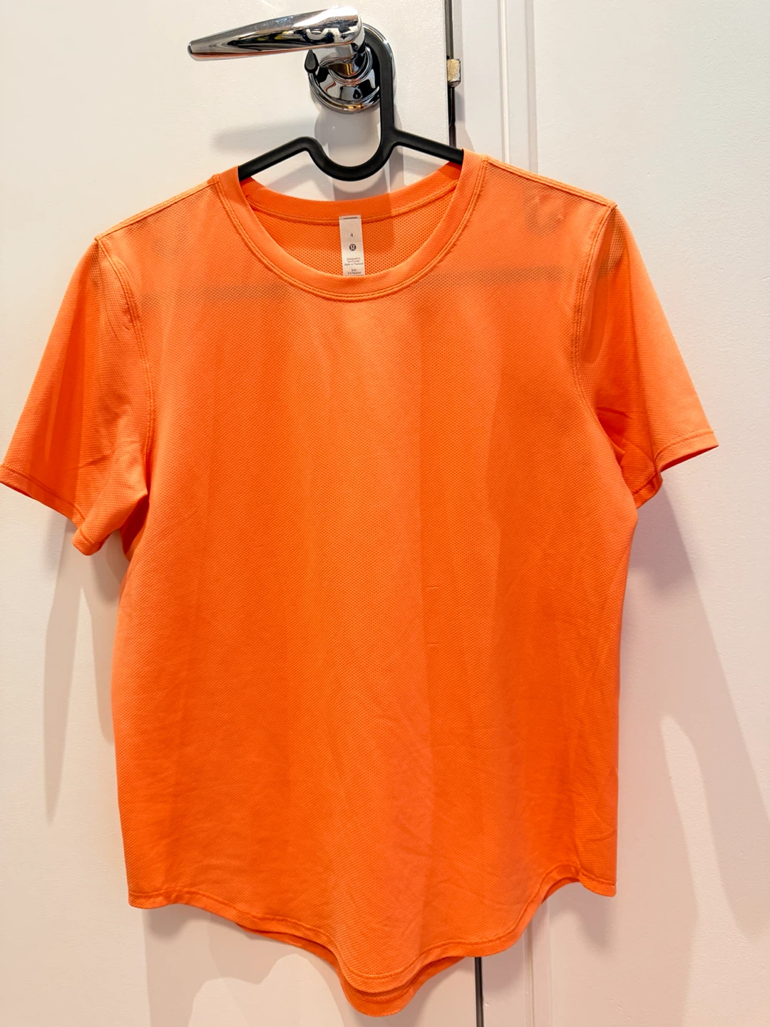 Lululemon Active T-Shirt Bright Orange Size 4