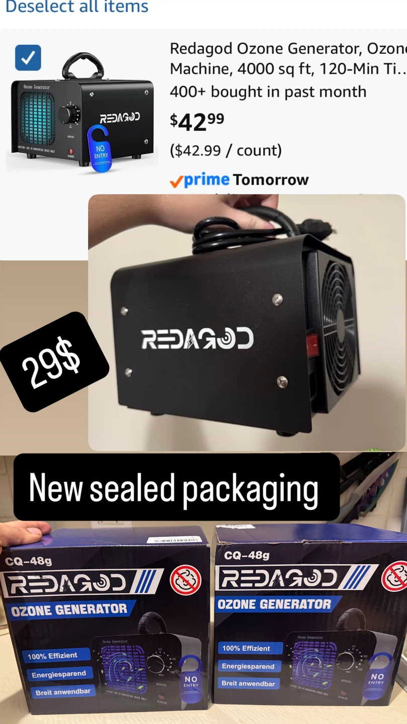Redagod Ozone Generator Air  Purifier odor elimination