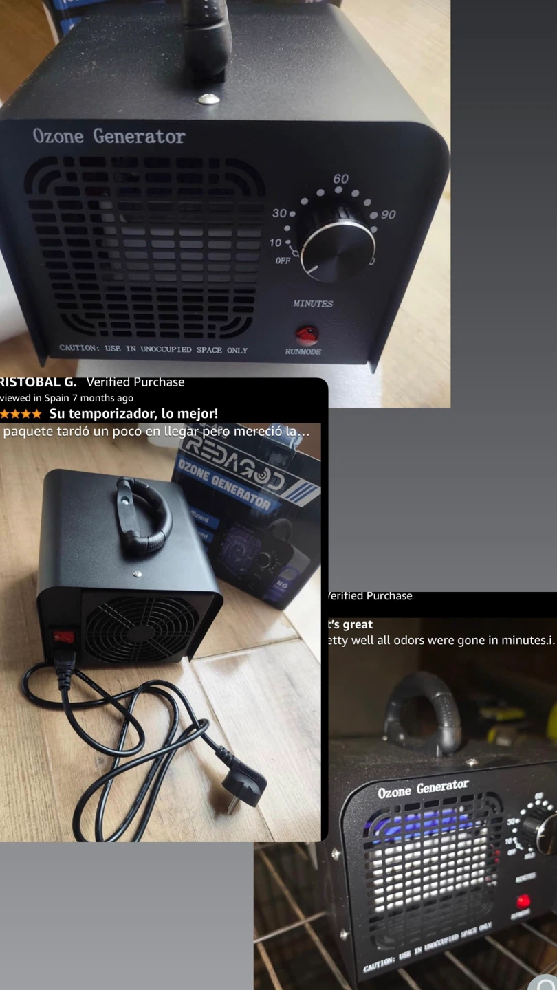 Redagod Ozone Generator Air  Purifier odor elimination - photo 3