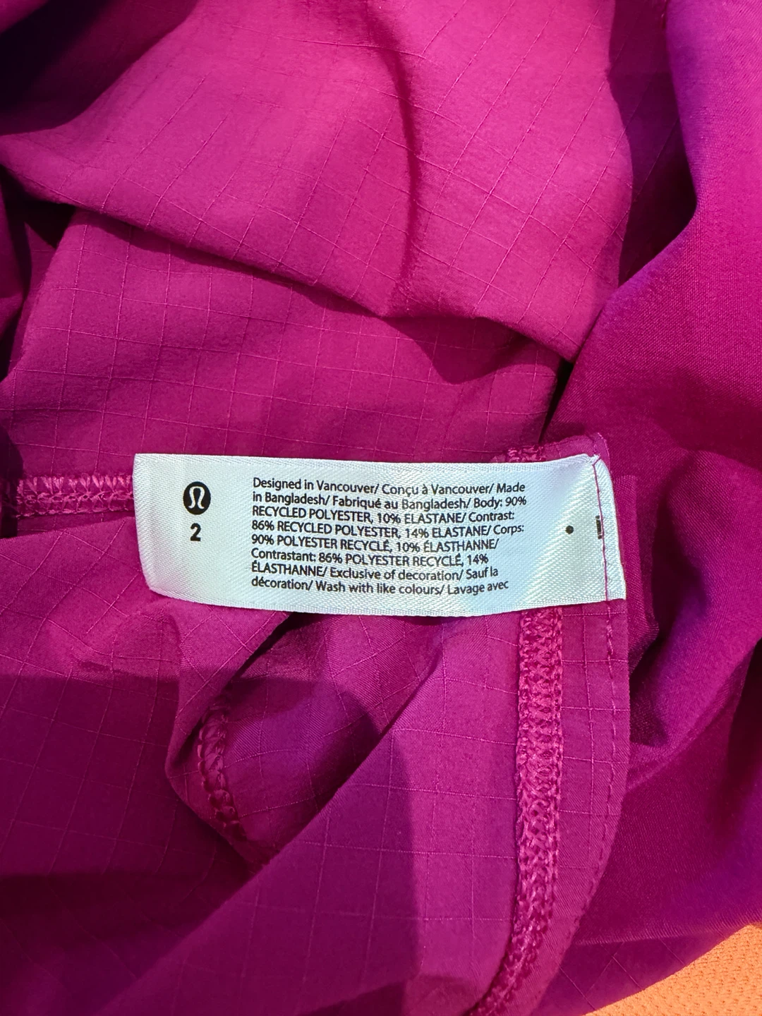 Lululemon Women's Athletic T-Shirt, Fuchsia, Size 2 - photo 2