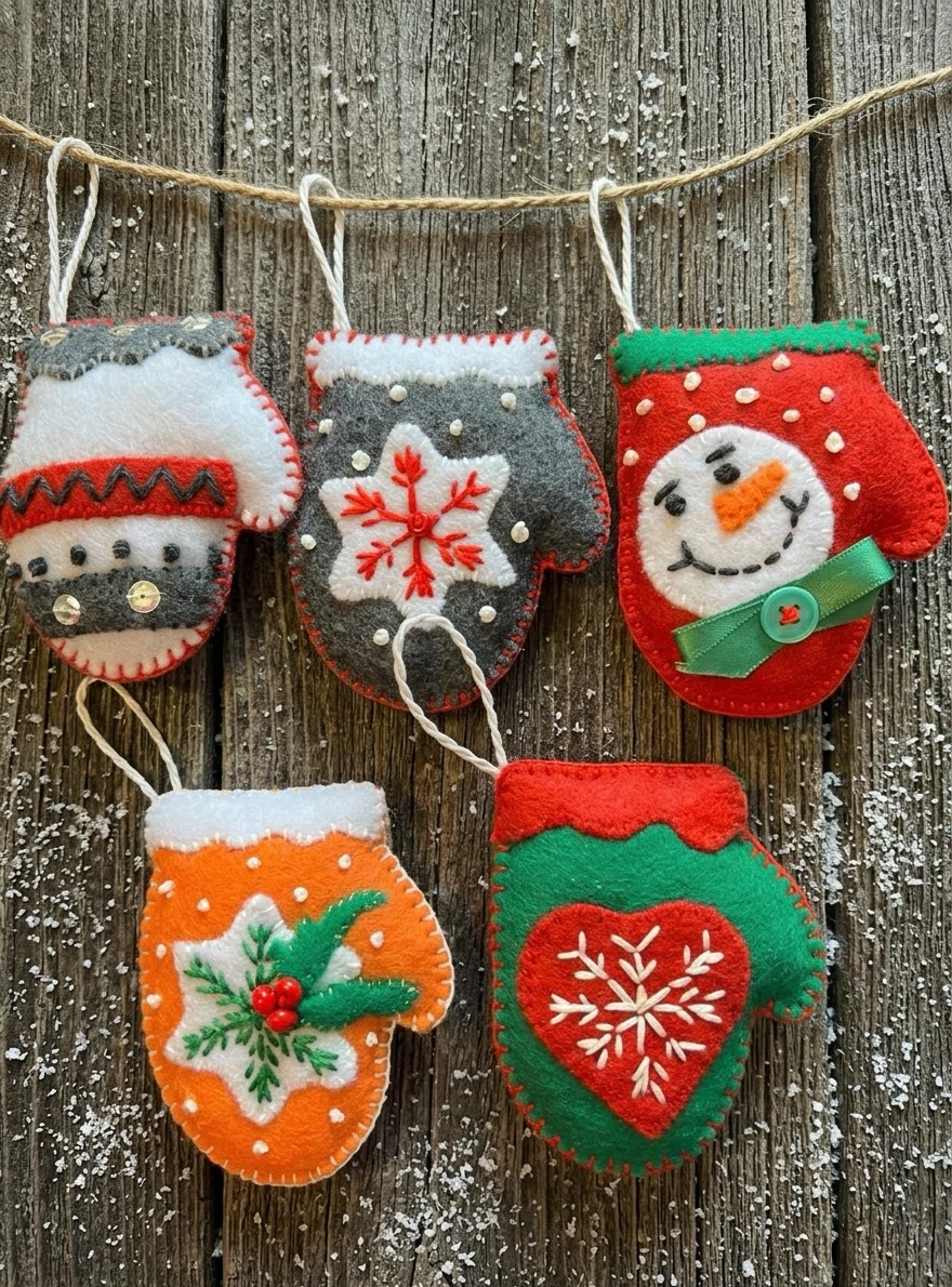 STUDIO CLEARANCE — Handmade Christmas Ornaments Set From $25