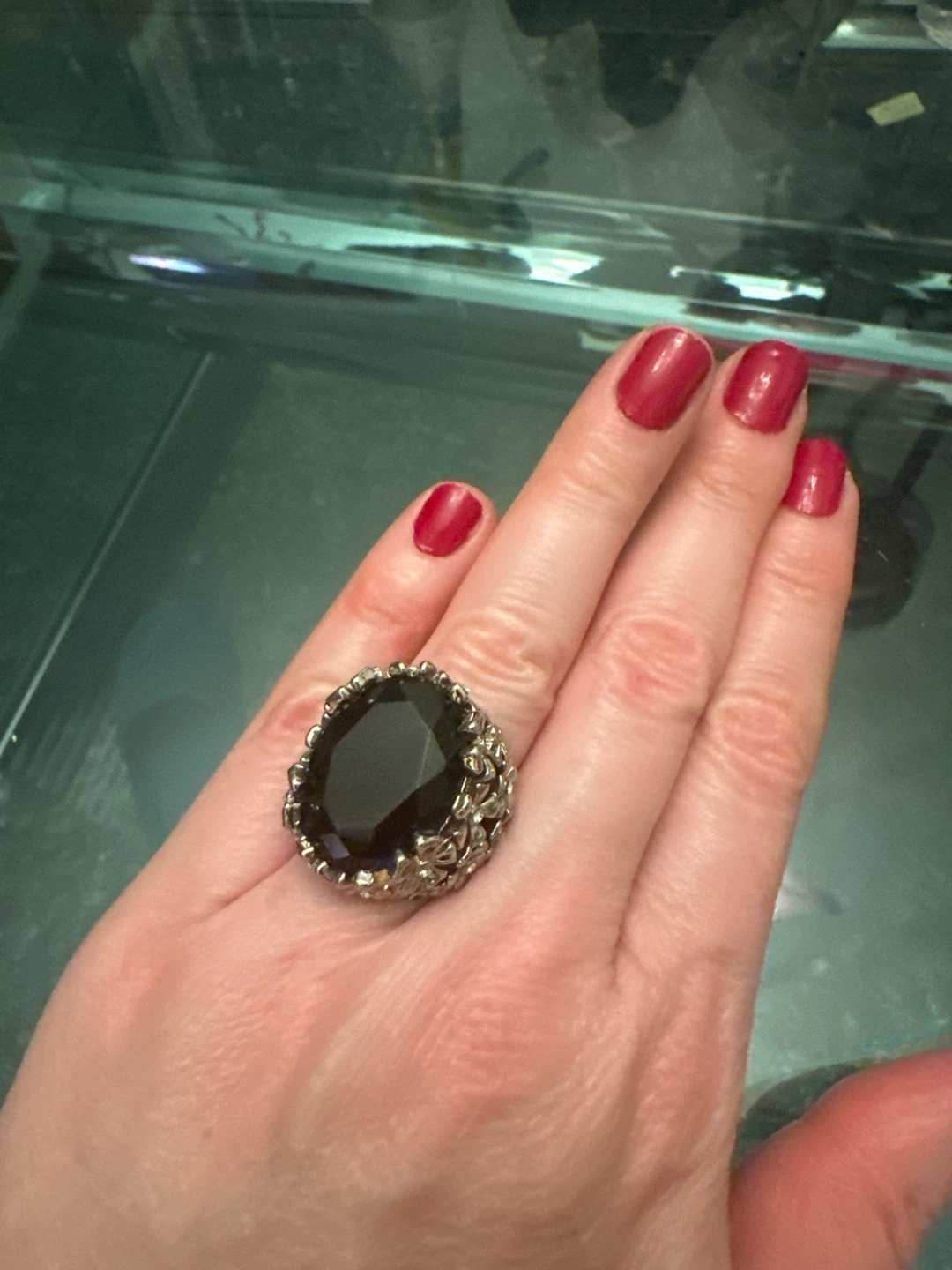 Large Black Statement Ring