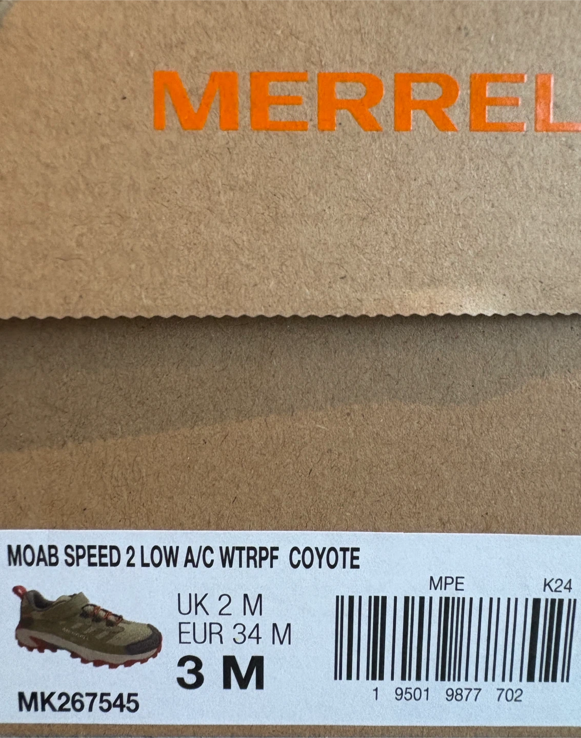Merrell Moab Speed 2 Kids Shoes Size 3M - photo 4