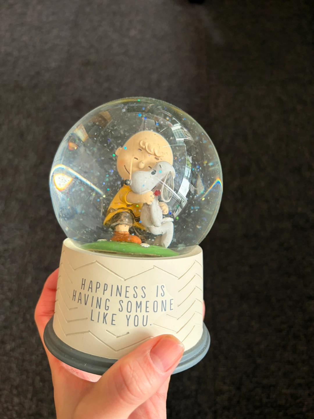 Hallmark Peanuts Charlie Brown and Snoopy Snow Globe