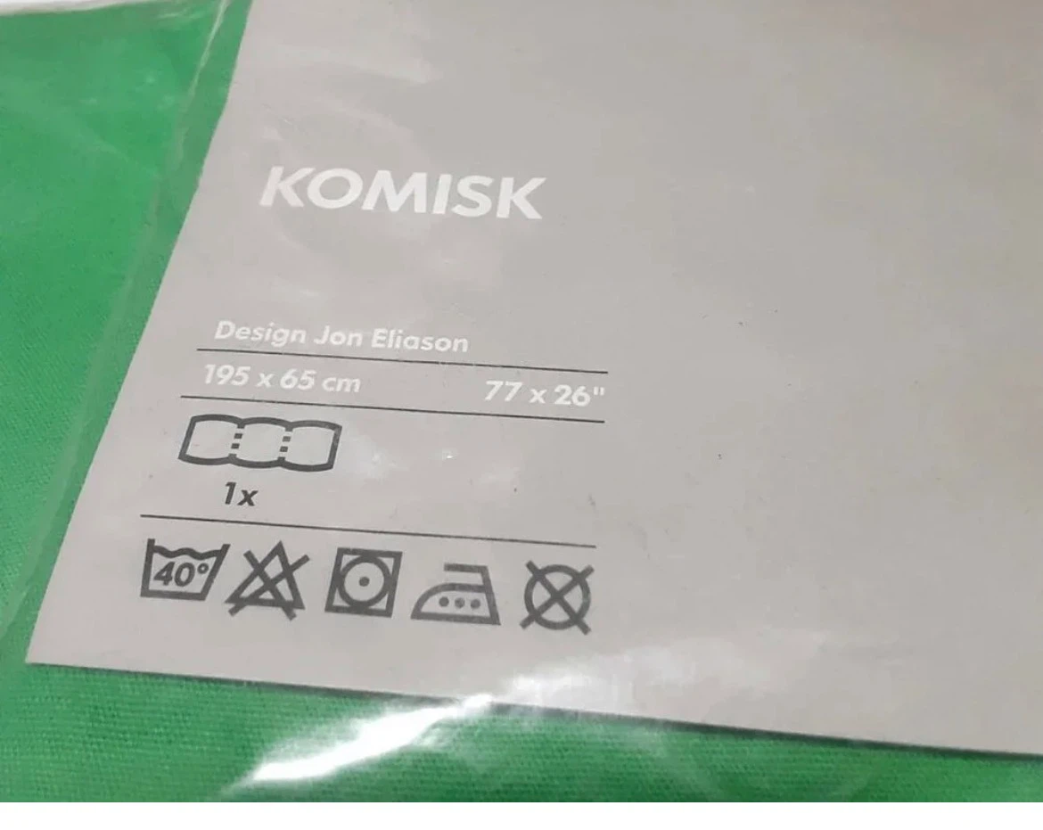 IKEA Komisk Triple Cushion Cover Green - photo 2