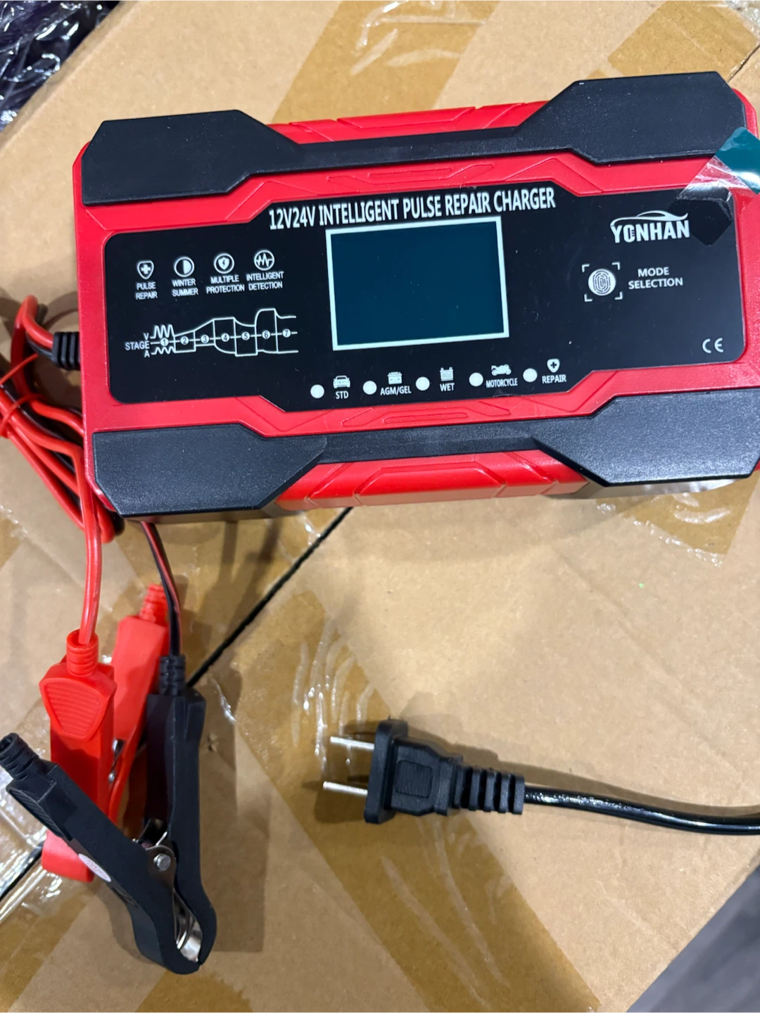 YONHAN 12V/24V Intelligent Pulse Repair Charger