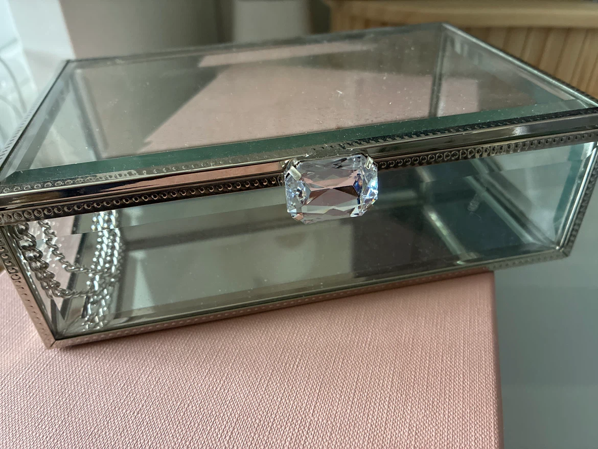 Glass Jewelry Storage Box