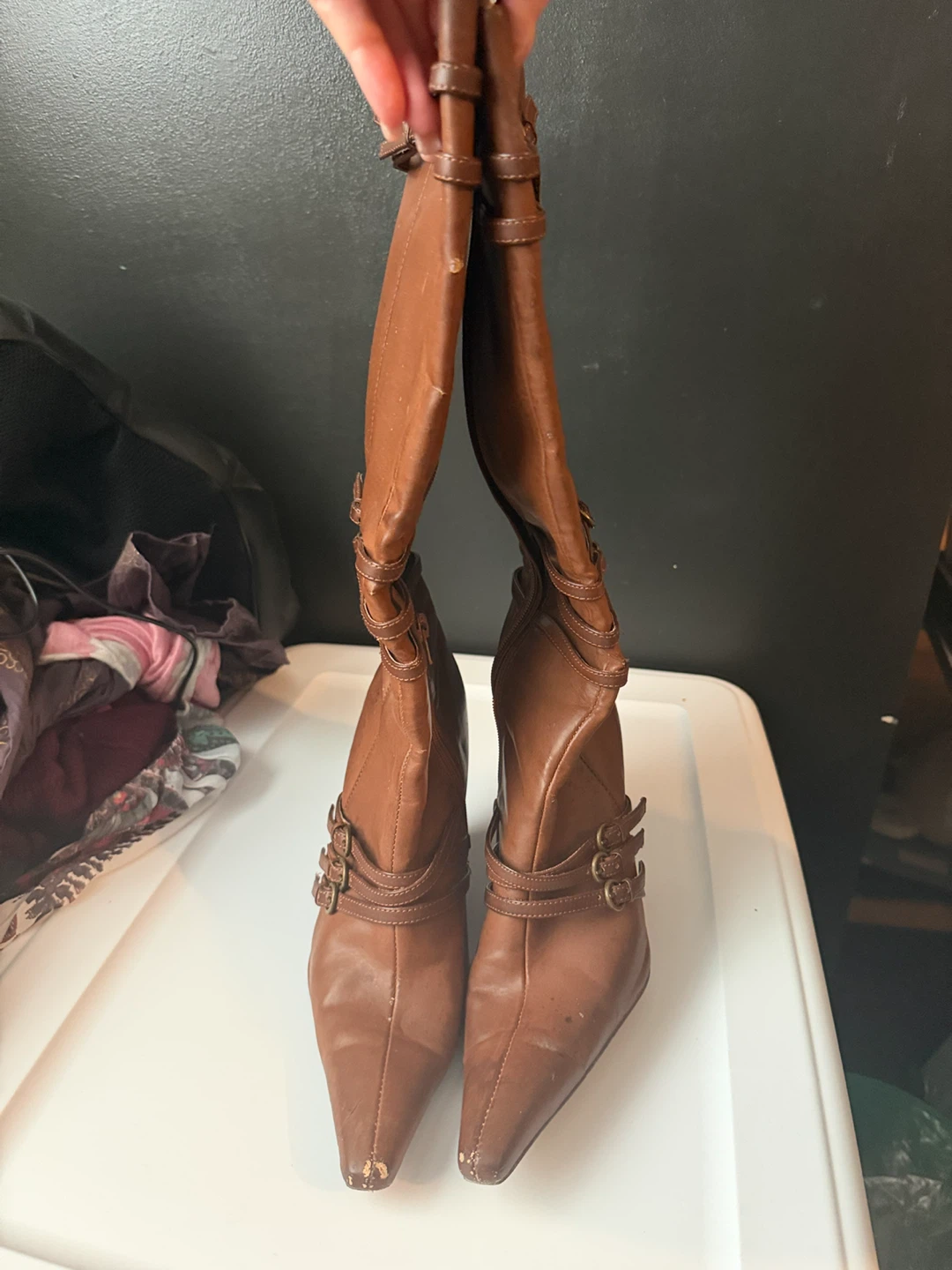Brown Wedge Boots - photo 2