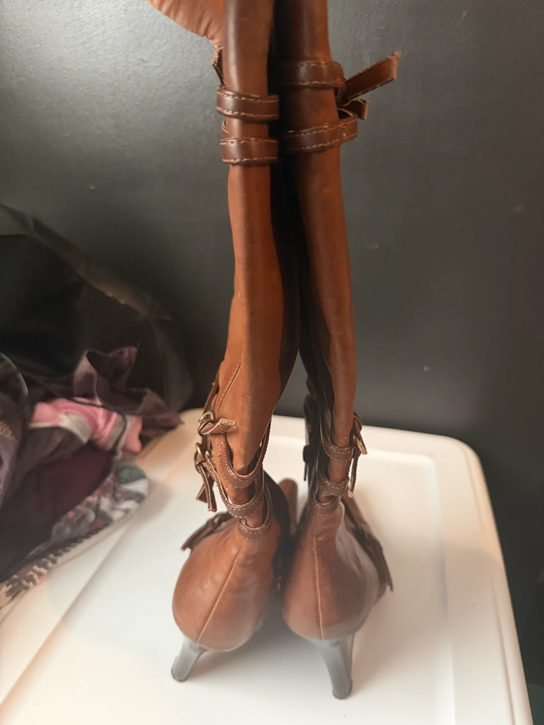 Brown Wedge Boots - photo 3