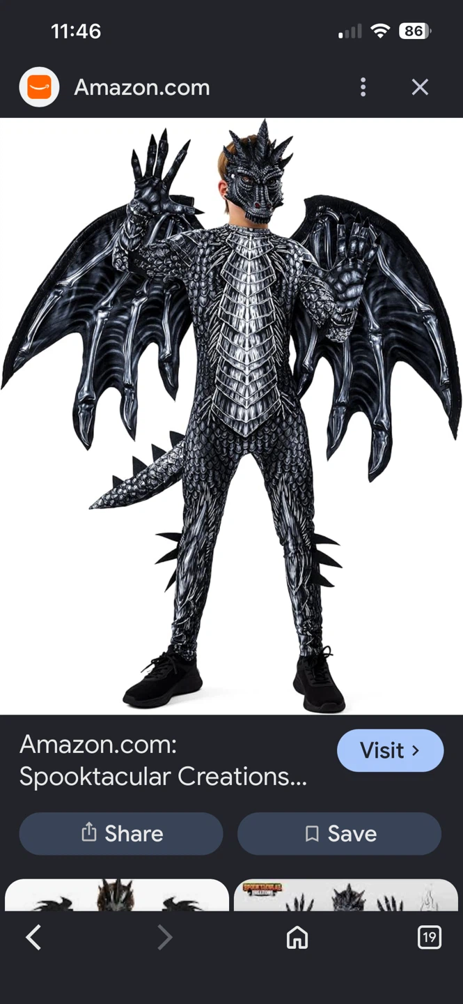 Cool Kids Dragon Costume - 10/12yr - photo 4